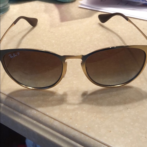 Gold Ray Ban Sunglasses - Picture 4 of 6